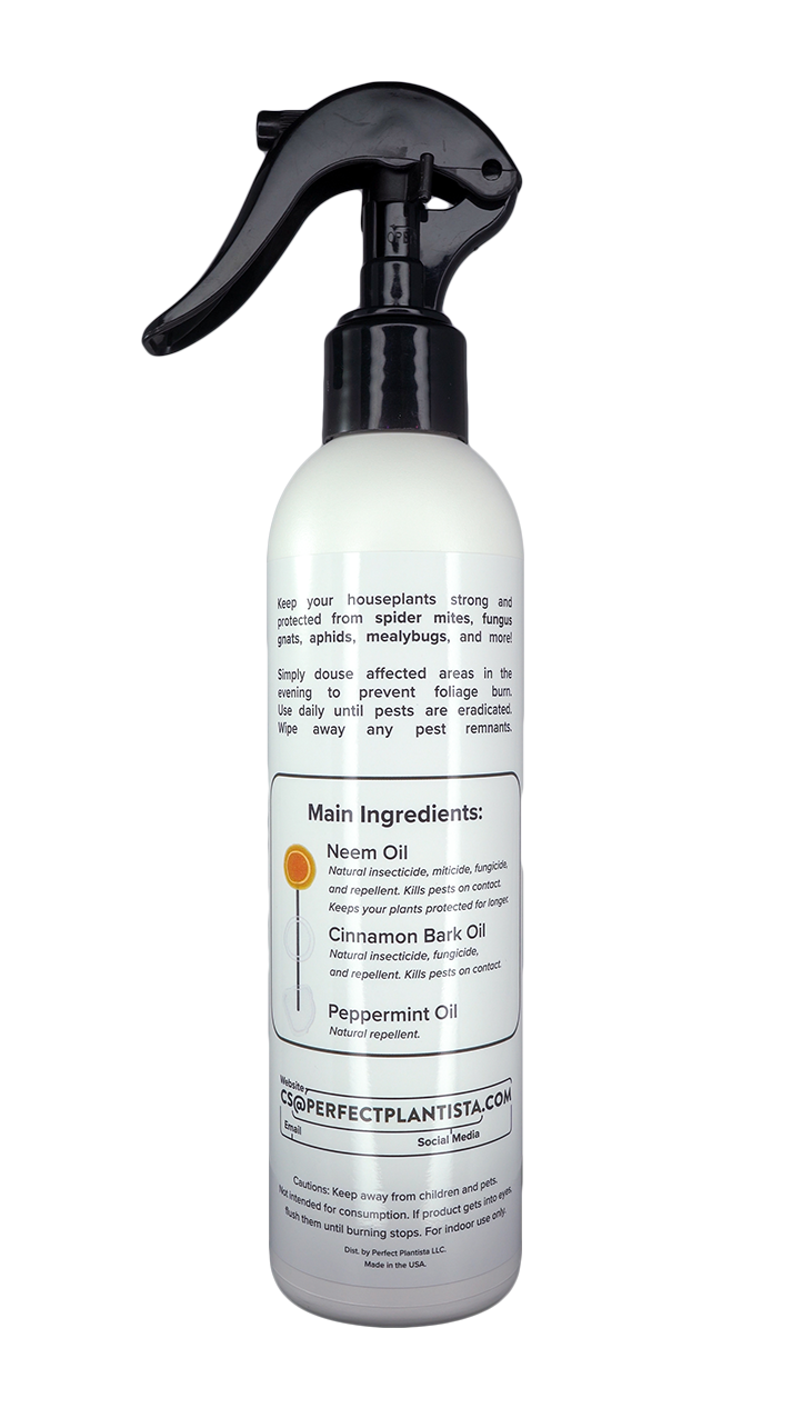 Houseplant Insecticide, Natural from Perfect Plantista. Back image.